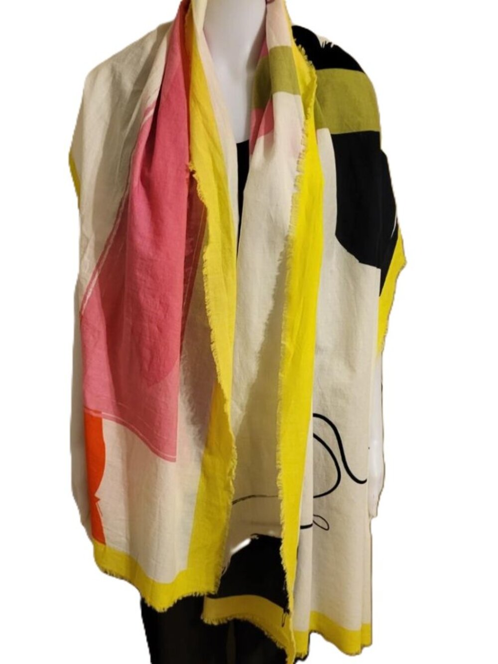 Love & Lore Colour Block Cotton Scarf